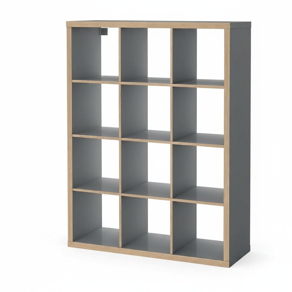 NORDICA 12-Cube Storage Bookcase Shelving Unit - Image 15