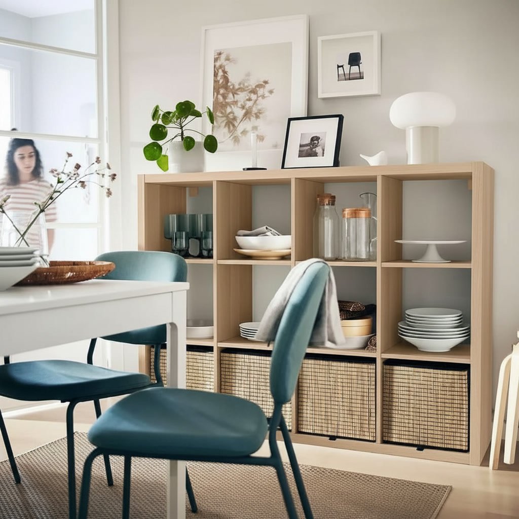 NORDICA 12-Cube Storage Bookcase Shelving Unit - Image 22