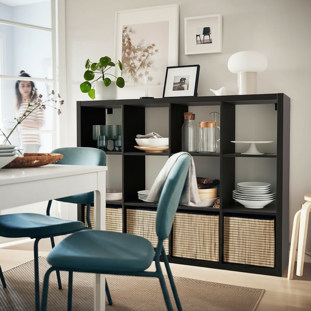 NORDICA 12-Cube Storage Bookcase Shelving Unit - Image 3