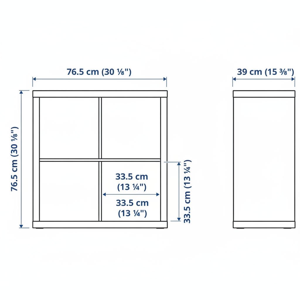NORDICA 4 Cube with 2 Shelf Inserts - Image 6