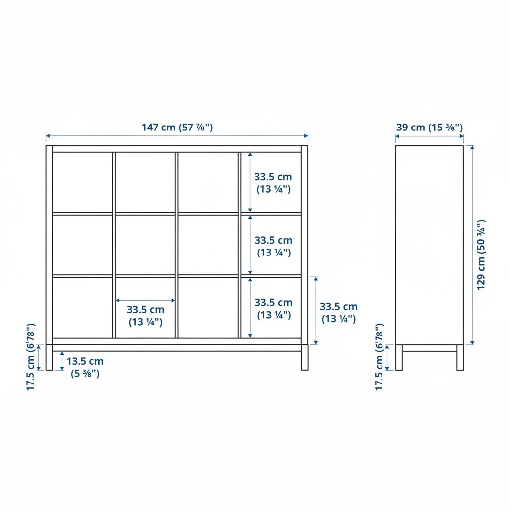 NORDICA 12 Cube Shelving with Underframe - Image 24