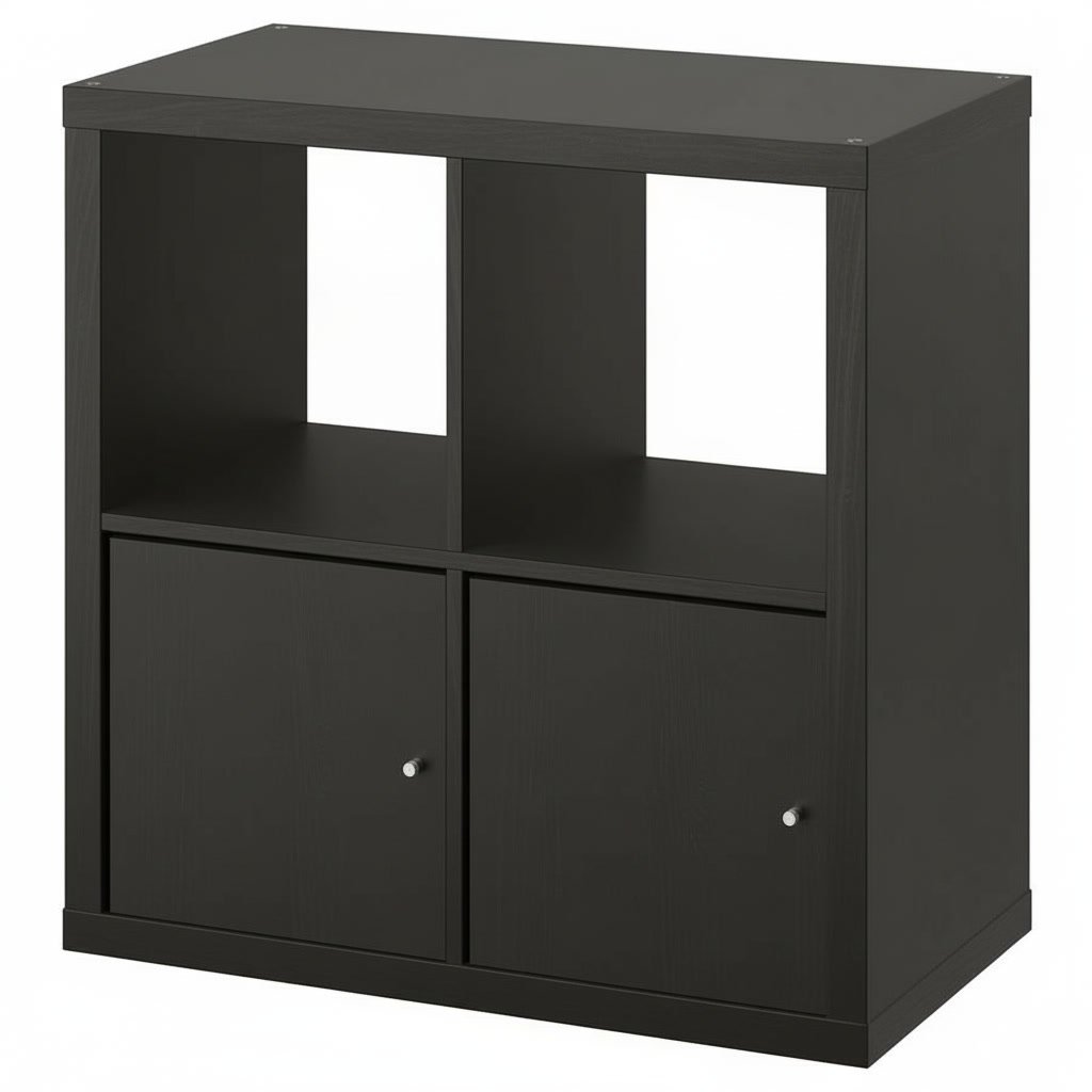 NORDICA 4-Cube Shelving Unit With Doors - Image 2