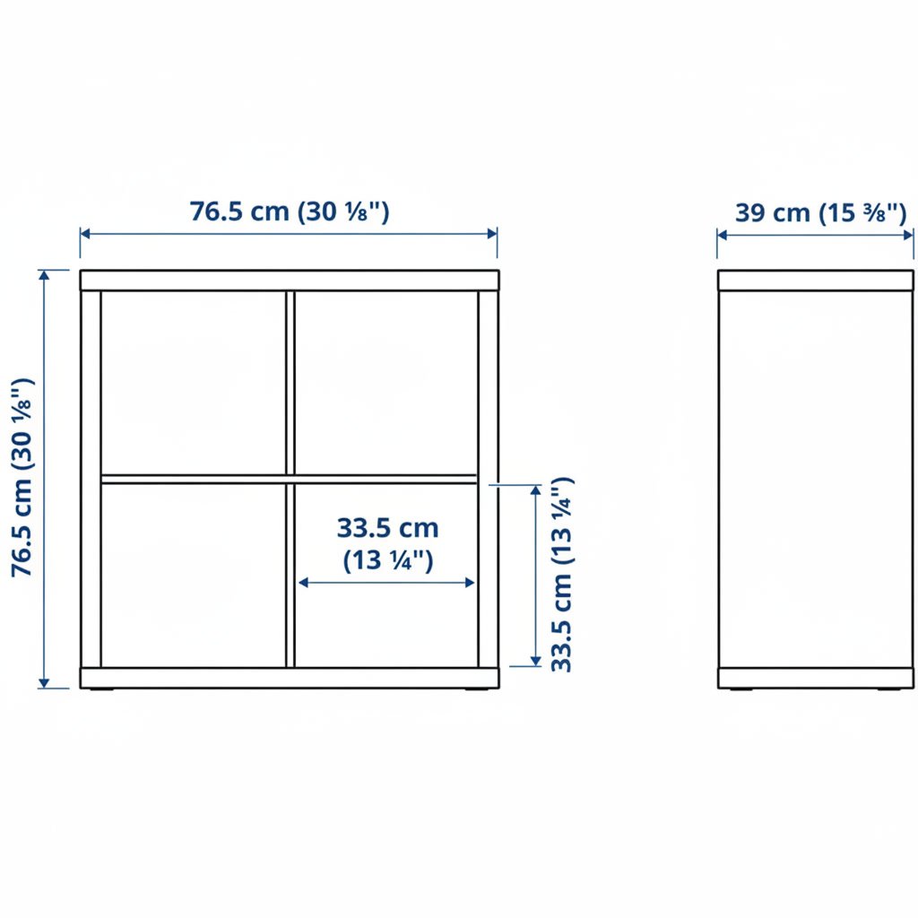 NORDICA 4-Cube Shelving Unit - Image 19