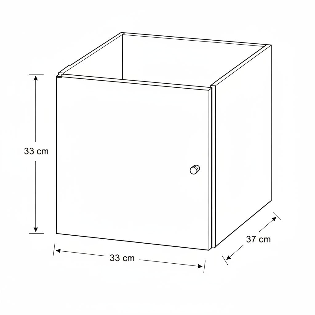 NORDICA 16-Cube Shelving Unit/4 Door Inserts - Image 20