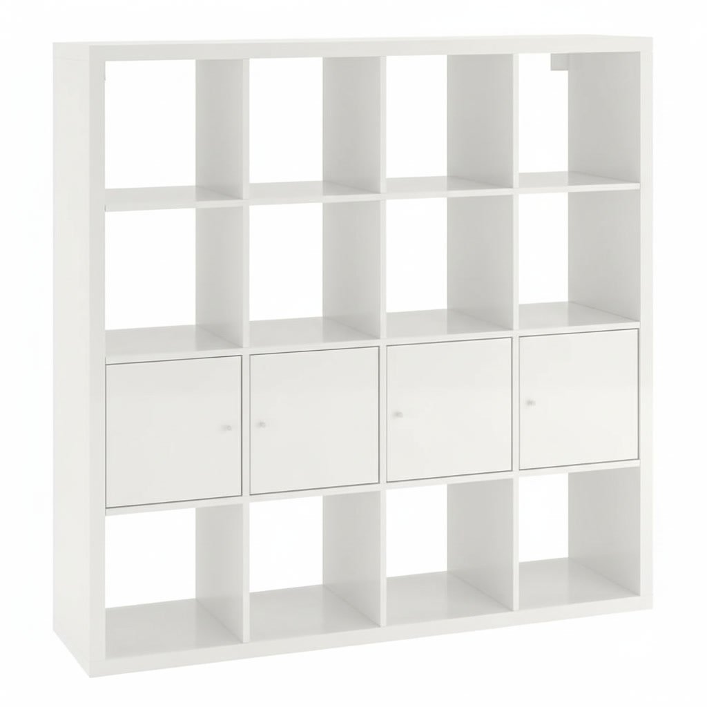 NORDICA 16-Cube Shelving Unit/4 Door Inserts - Image 3