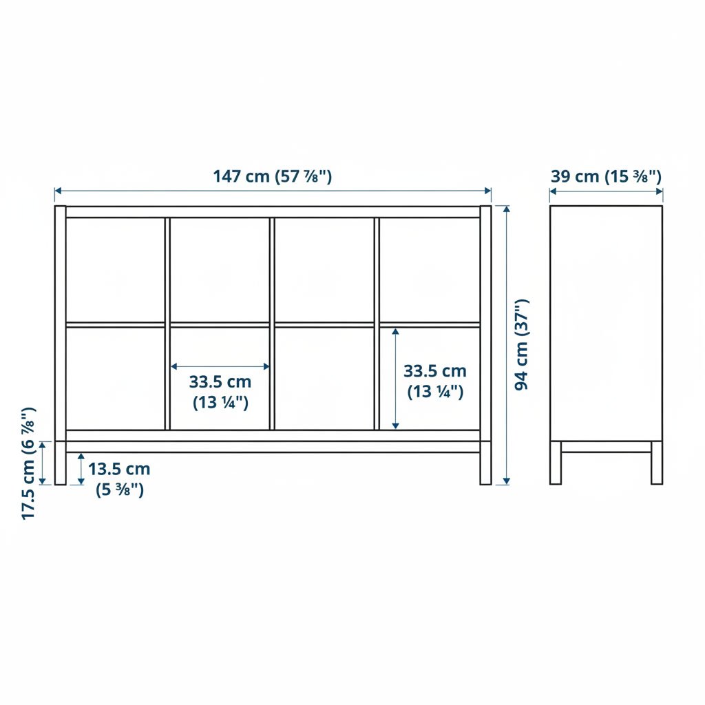 NORDICA 8 Cube Underframe & 2 Shelves - Image 8