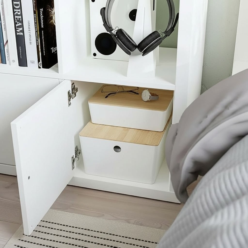 NORDICA 4-Cube Shelving Unit With Doors - Image 9