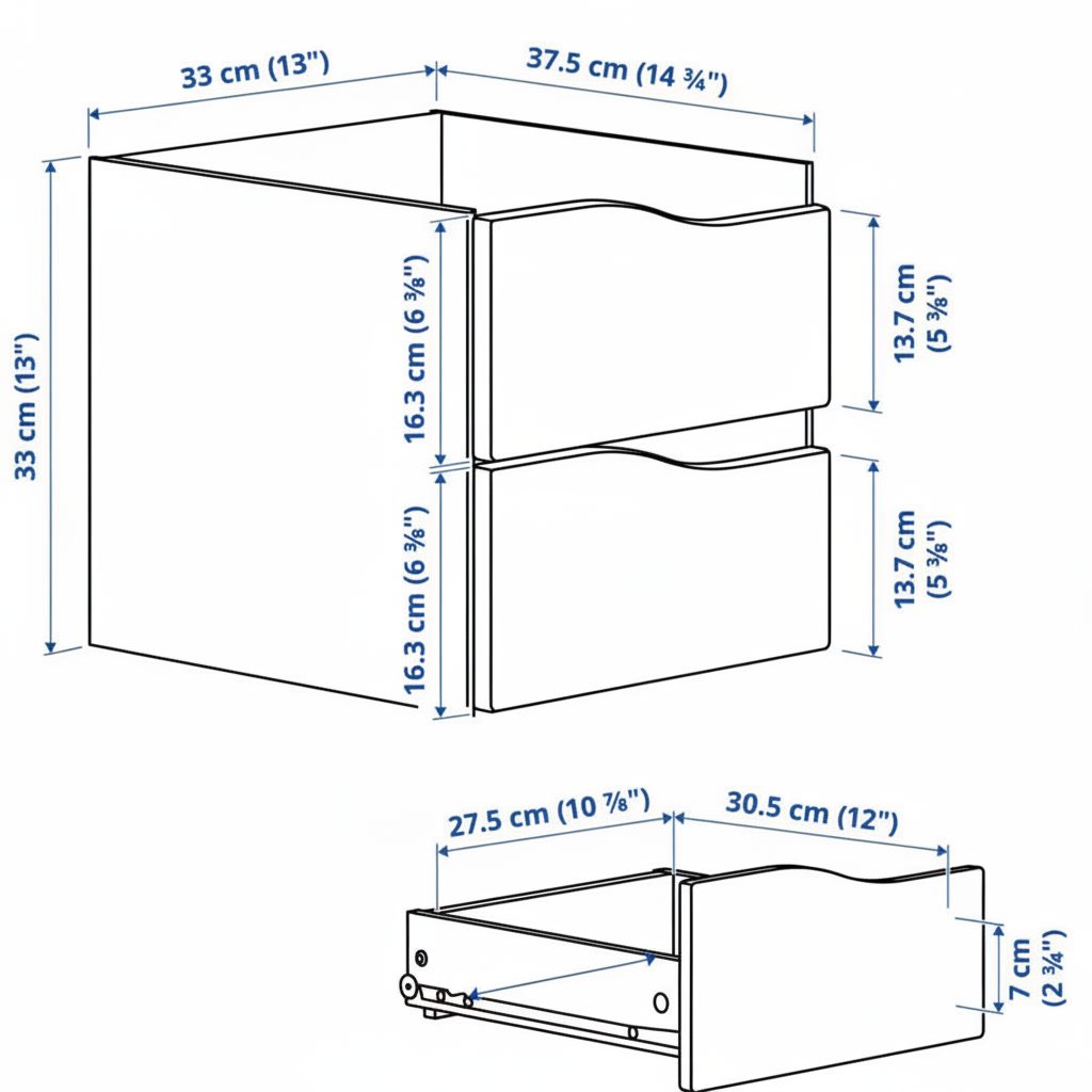 NORDICA 4-Cube Unit / 4 Drawers - Image 21