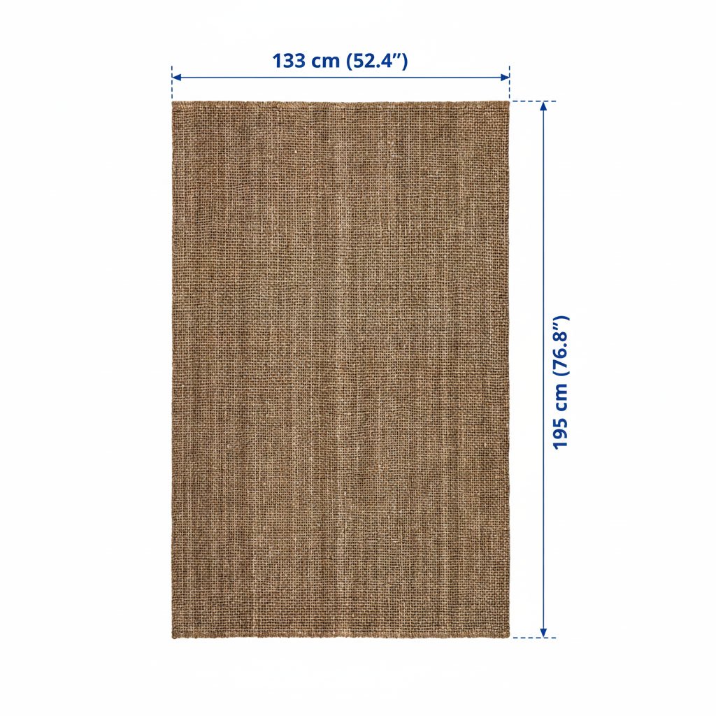 LOHALSA Flatwoven Jute Rug-133x195 cm - Image 5