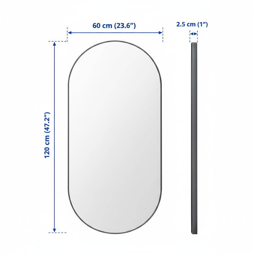 LINDBY Large Oval Mirror - Image 9
