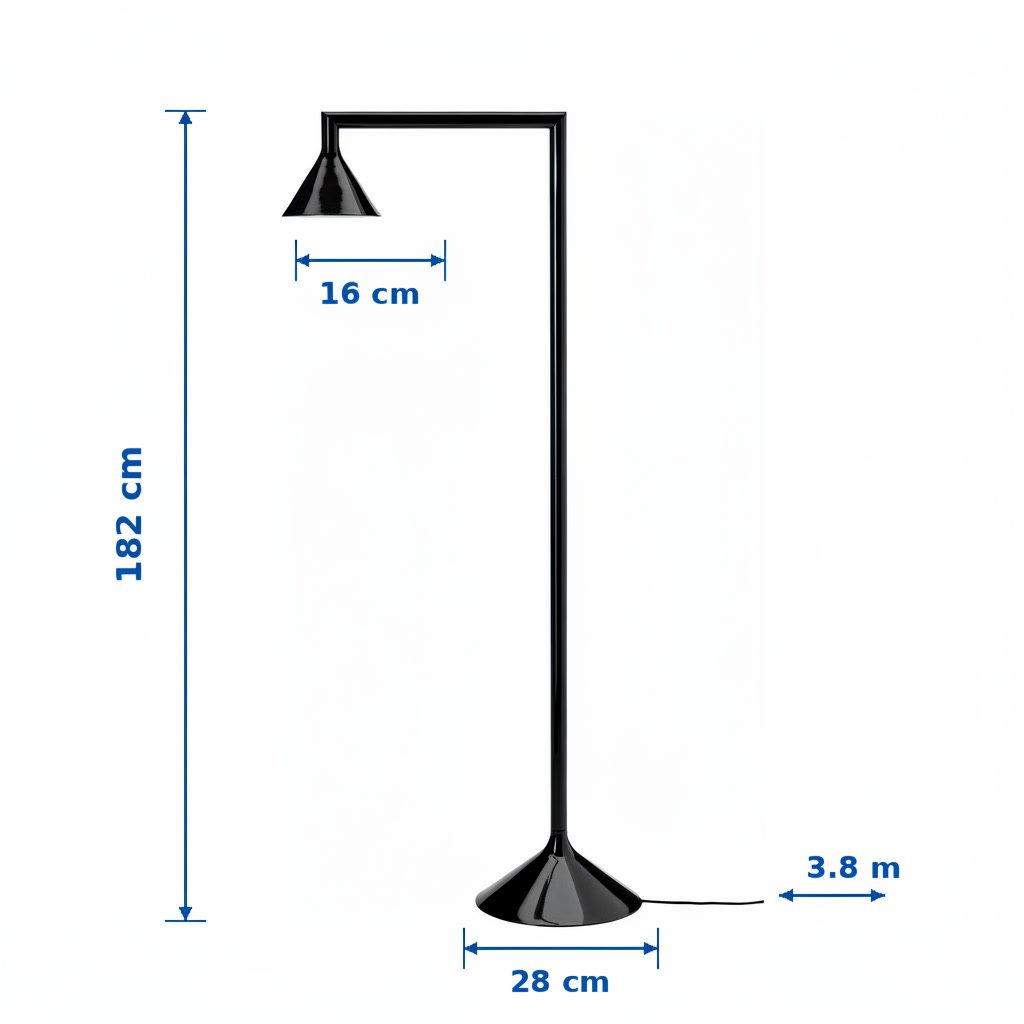 LUNARA Tall Floor Uplighter Lamp - Image 7