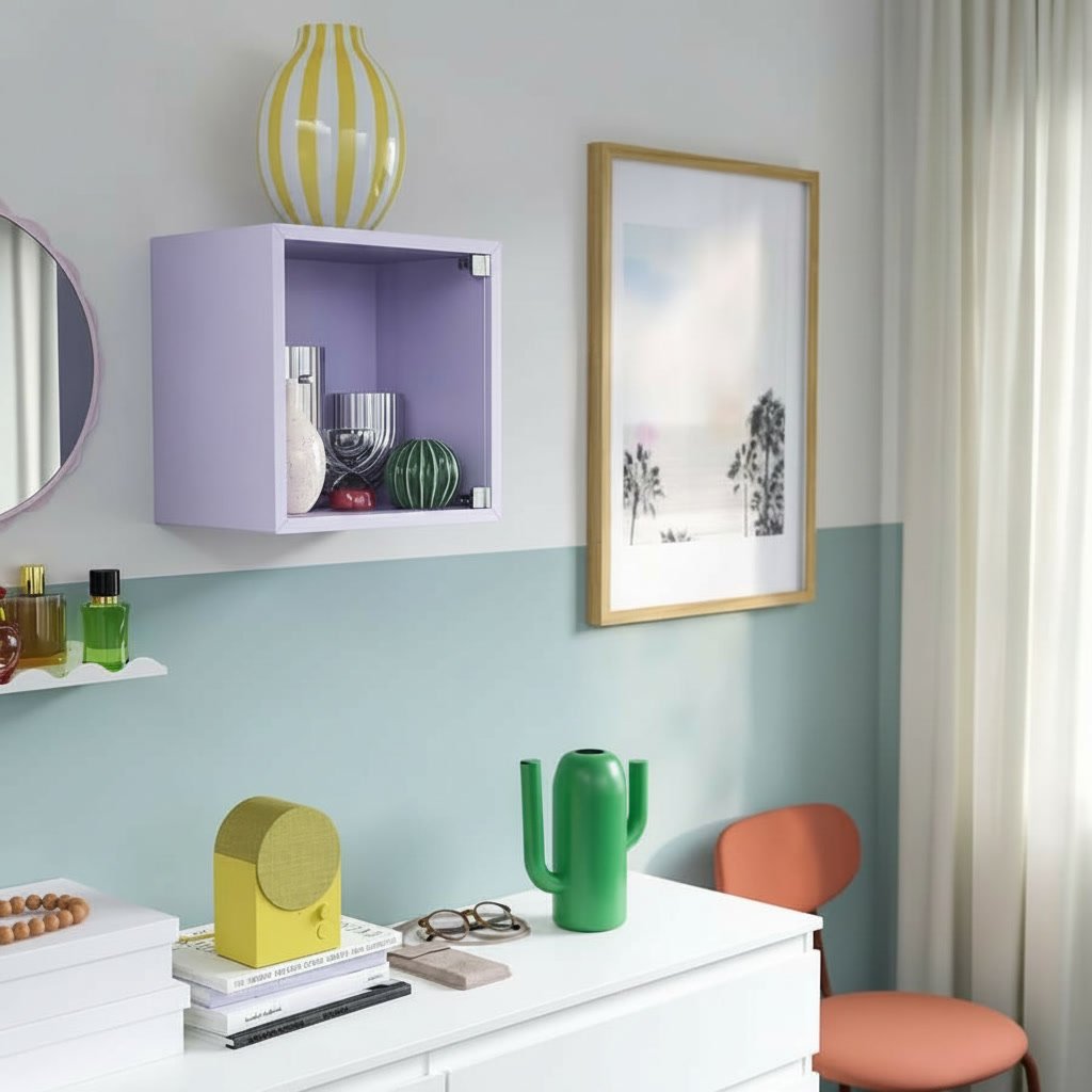 EKORA Floating Glass Cabinet - Image 9