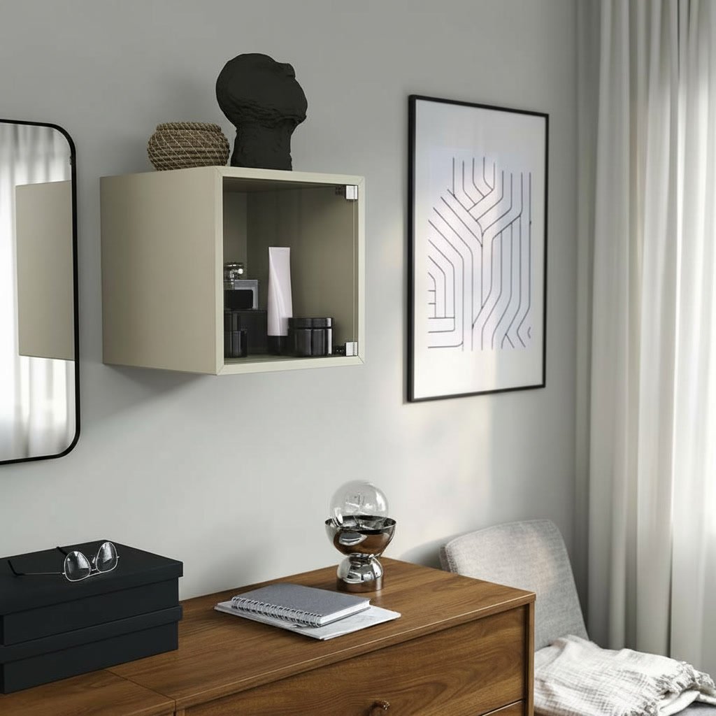 EKORA Floating Glass Cabinet - Image 2