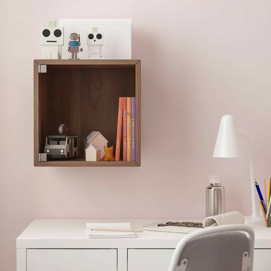 EKORA Floating Glass Cabinet - Image 4