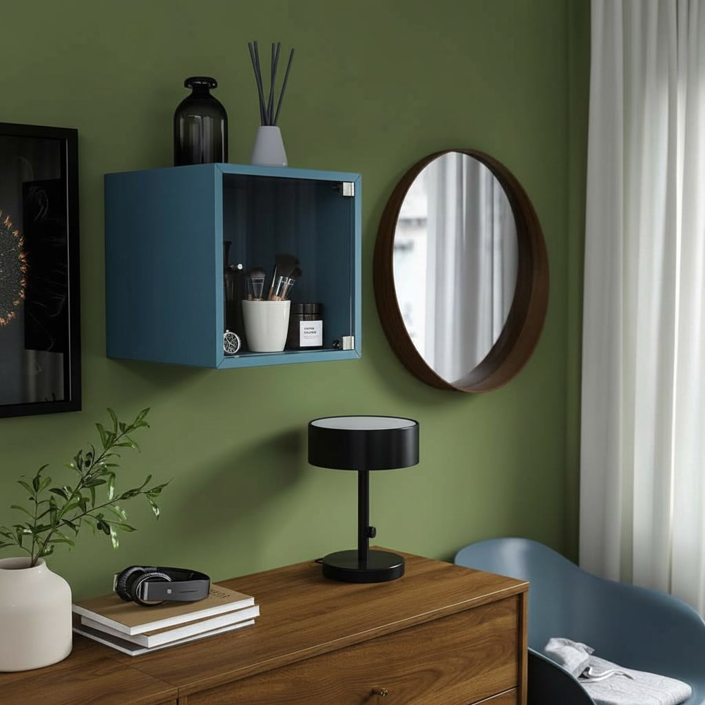 EKORA Floating Glass Cabinet - Image 8