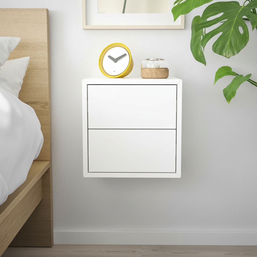 EKORA 2-Drawer Floating Cube Chest - Image 2