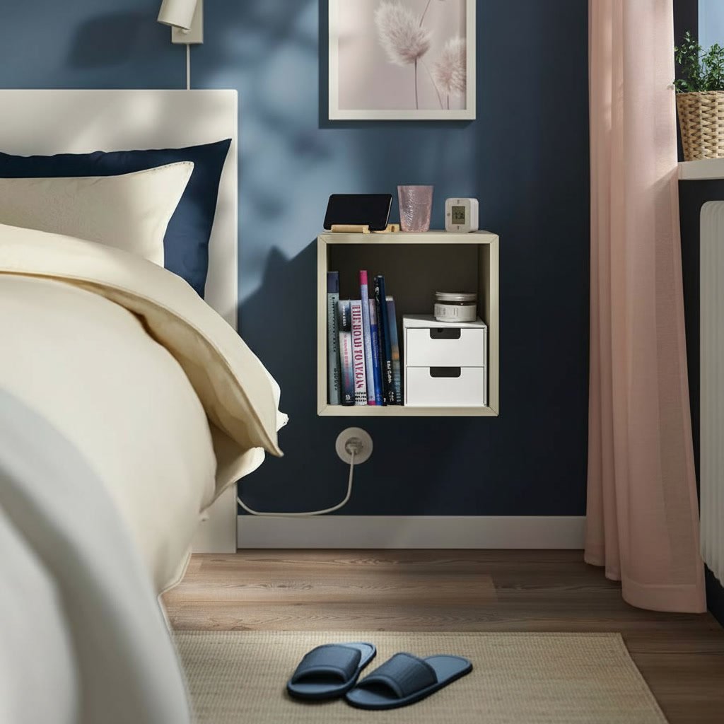 EKORA 1-Cube Floating Storage Shelving Unit - Image 2