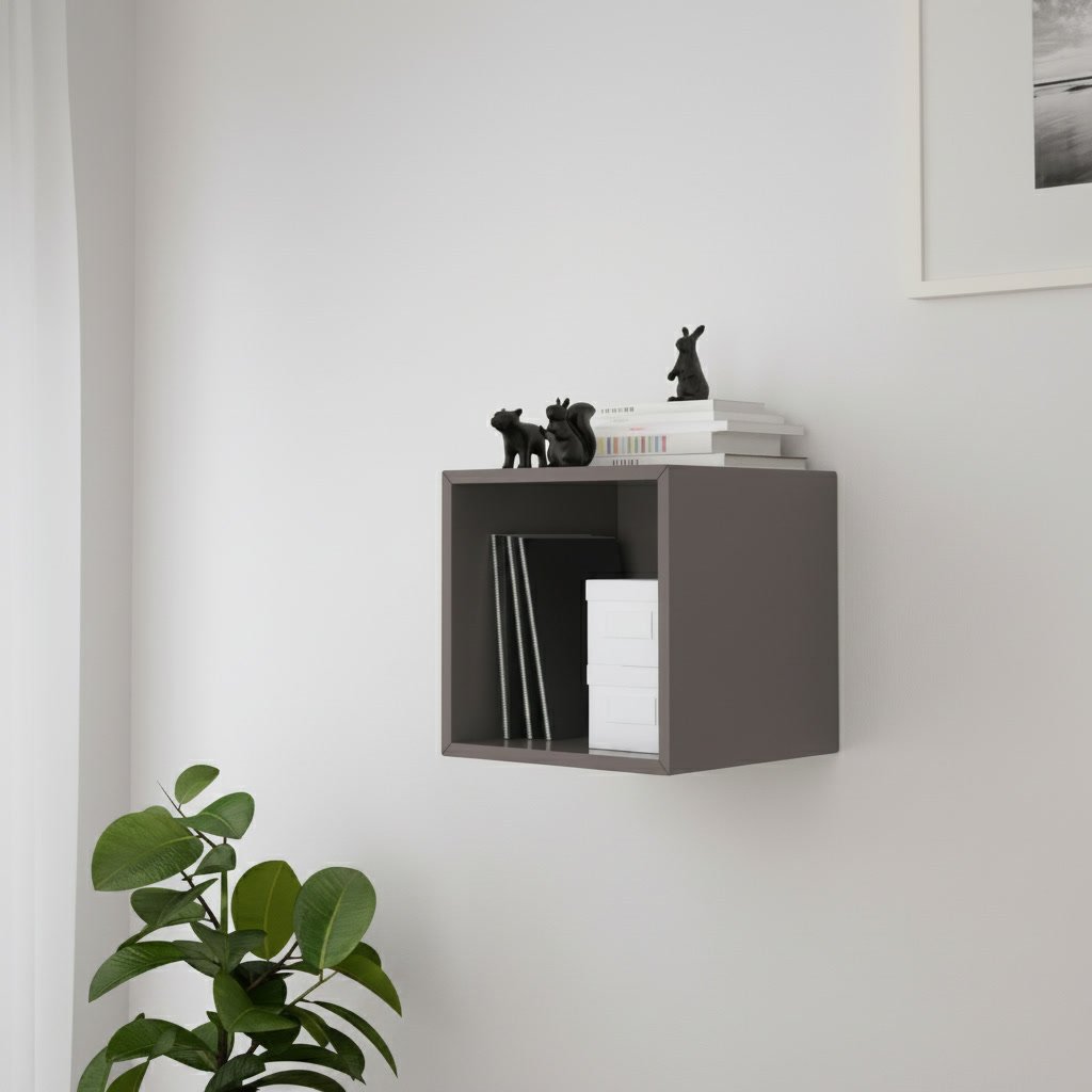 EKORA 1-Cube Floating Storage Shelving Unit - Image 3