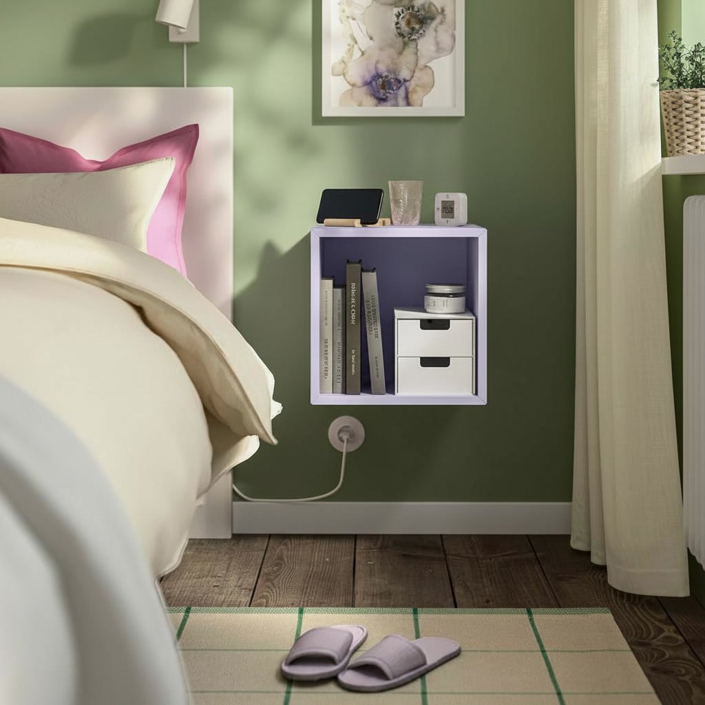 EKORA 1-Cube Floating Storage Shelving Unit - Image 5