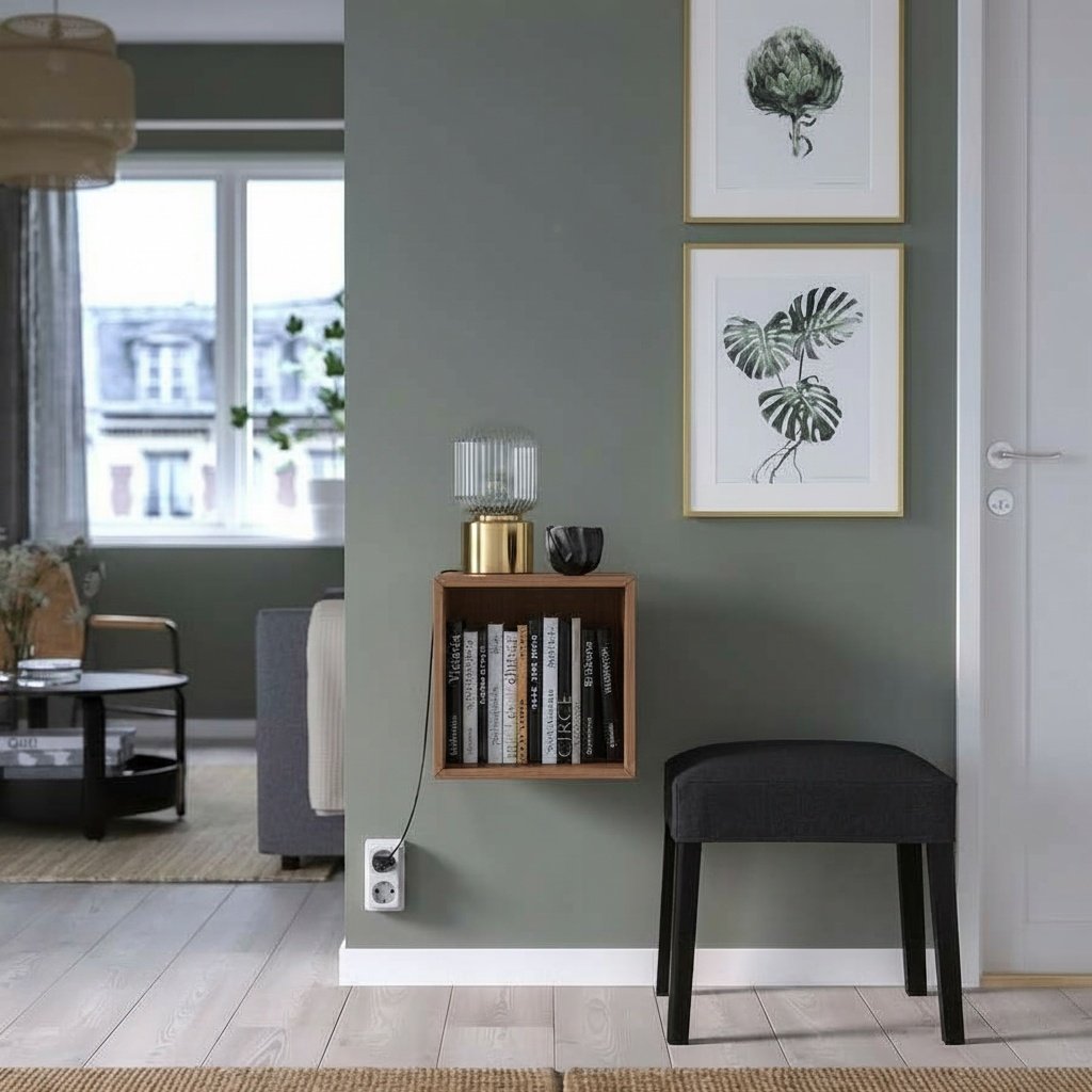 EKORA 1-Cube Floating Storage Shelving Unit - Image 6