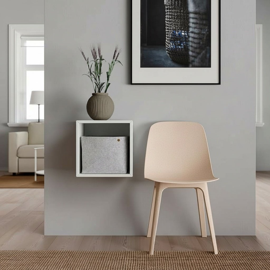 EKORA 1-Cube Floating Storage Shelving Unit - Image 7