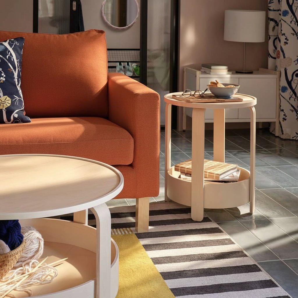 BERGEBY Small Round Side Table - Image 3
