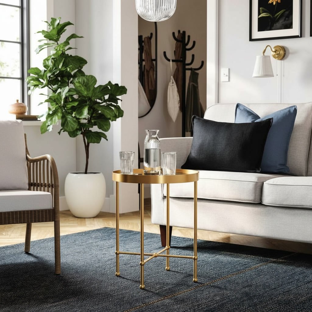 TORSVIK Gold Frame Table - Image 2