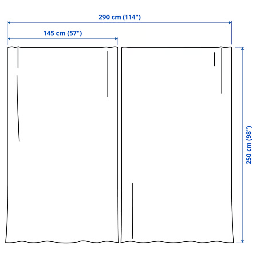 GINSTVIK Polyester Pleated Curtain - Image 25