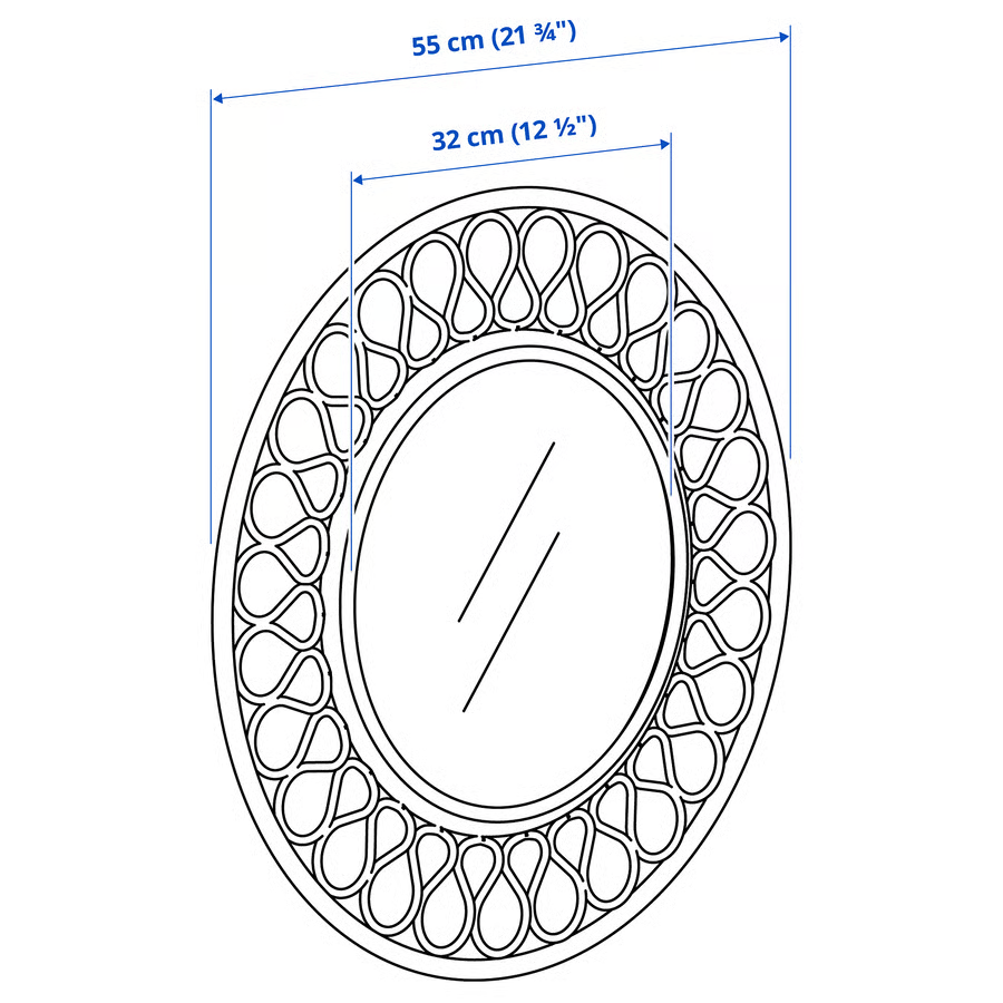 GRIN Woven Rattan Round Wall Mirror - Image 4