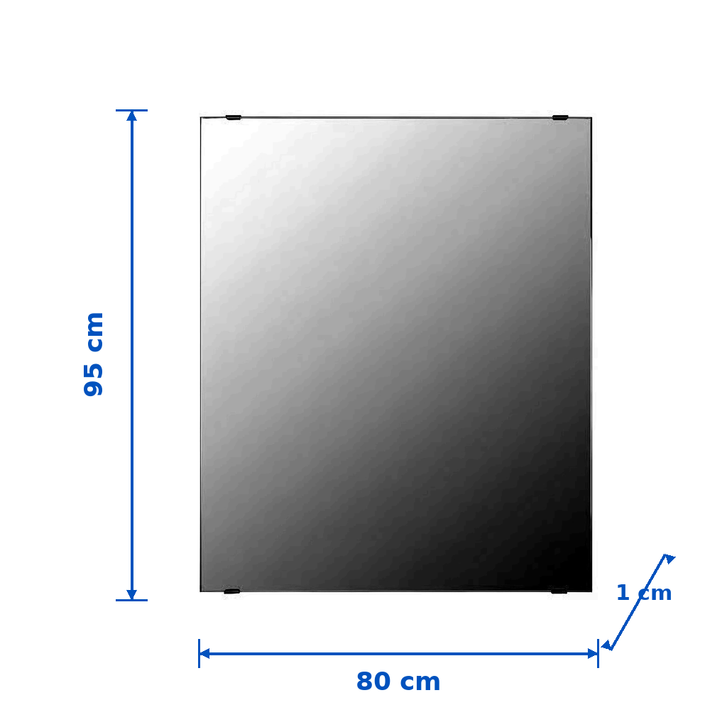 LETT Rectangular Bathroom Wall Mirror - Image 3