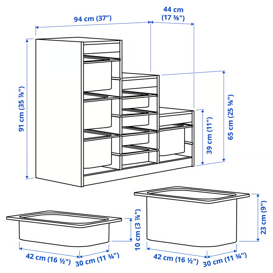 TROVIK 3-Tier Storage Combination With 8 Boxes - Image 4