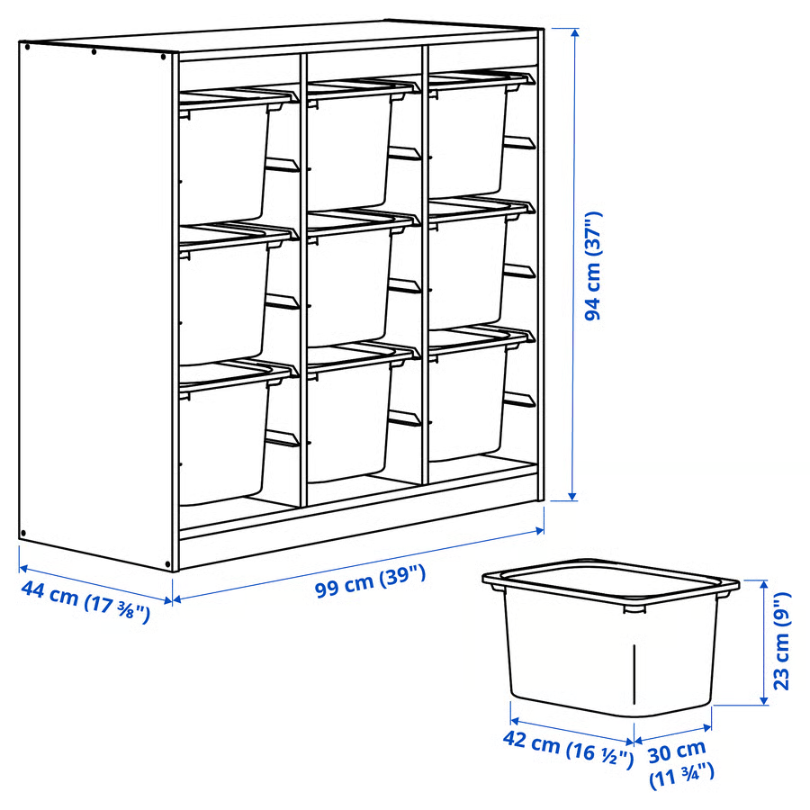 TROVIK 9-Box Storage Combination-99x44x94cm - Image 8