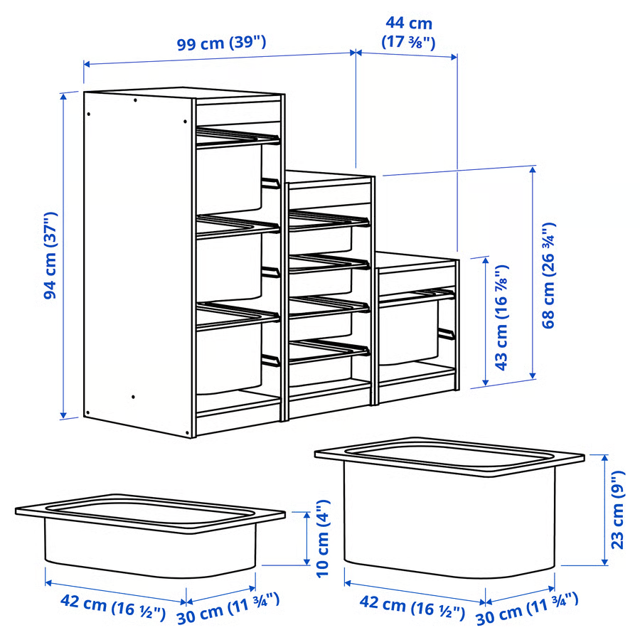 TROVIK 3-Tier Storage Combination With 8 Boxes - Image 6