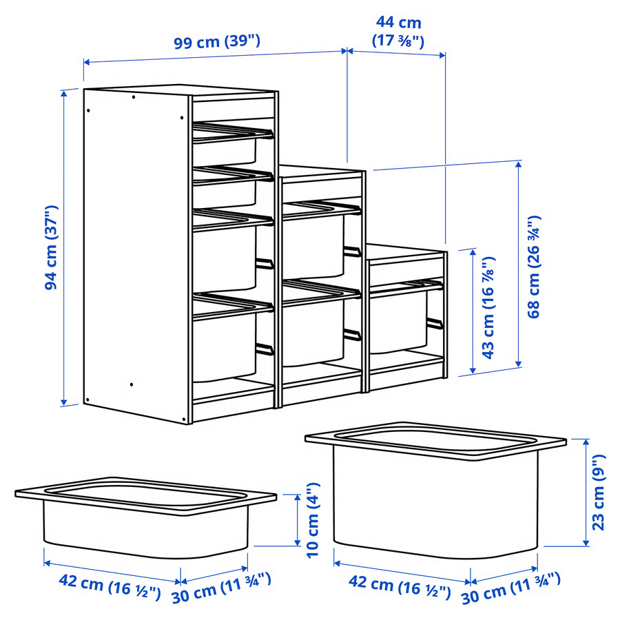 TROVIK 3-Tier Storage Combination With 7 Boxes - Image 6
