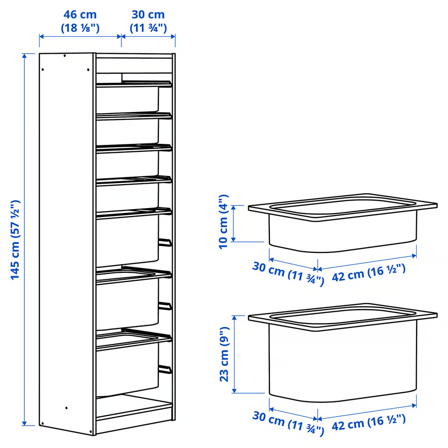 TROVIK 7-Box Tall organiser-46×30×145 cm - Image 11