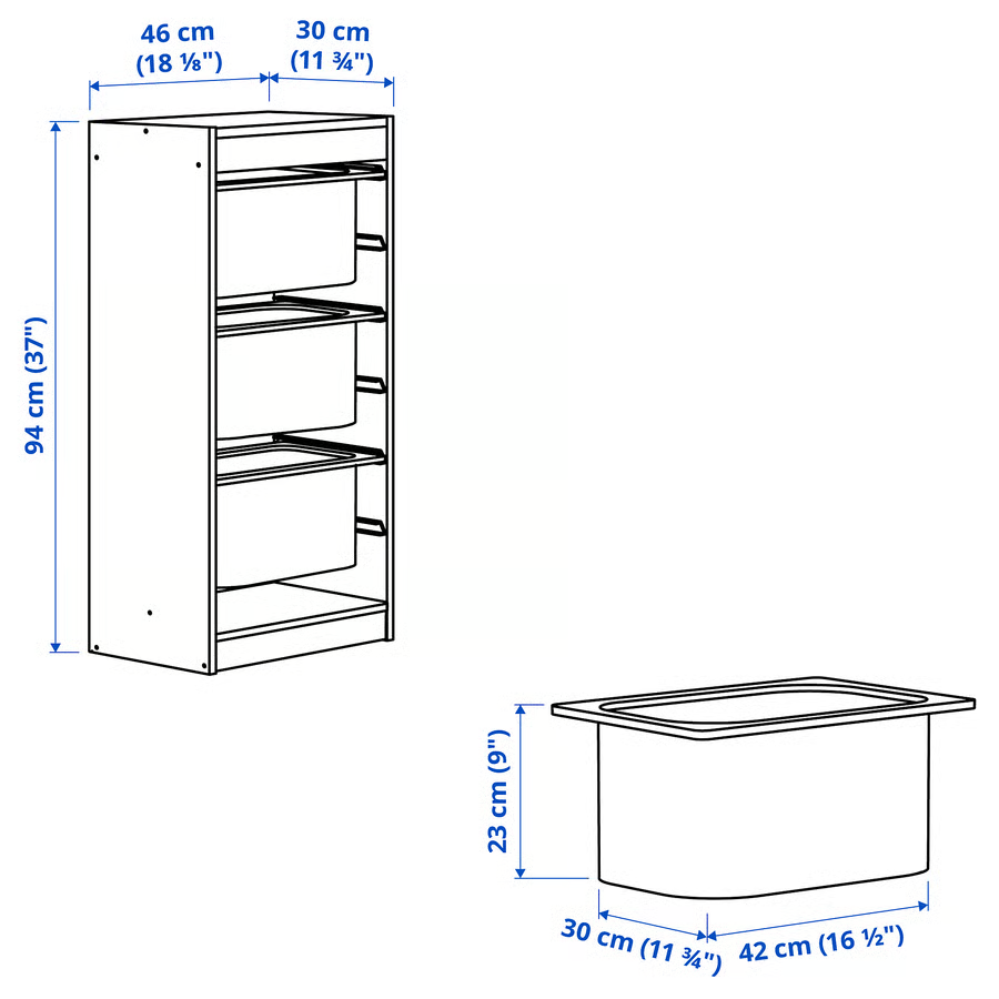 TROVIK Storage Organizer Frame With 3 Large Boxes - Image 9