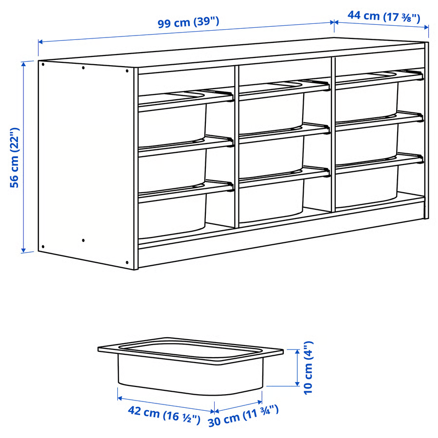 TROVIK 9-Box Storage Combination 99×44×56 cm - Image 8