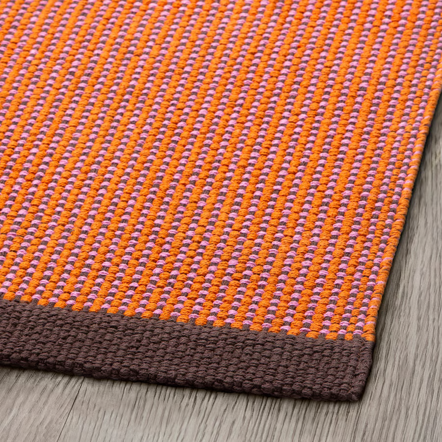 VAGOMRÅD light orange-pink Flatwoven Rug - Image 3