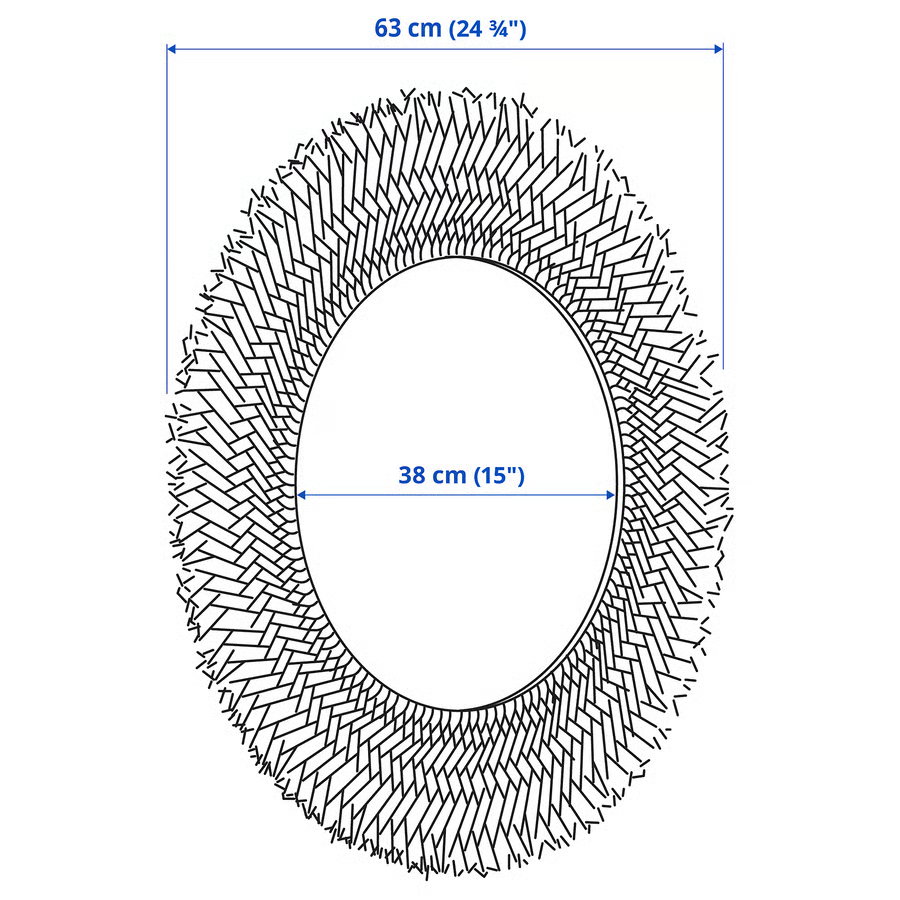 VRIG Woven Round Wall Mirror - Image 3