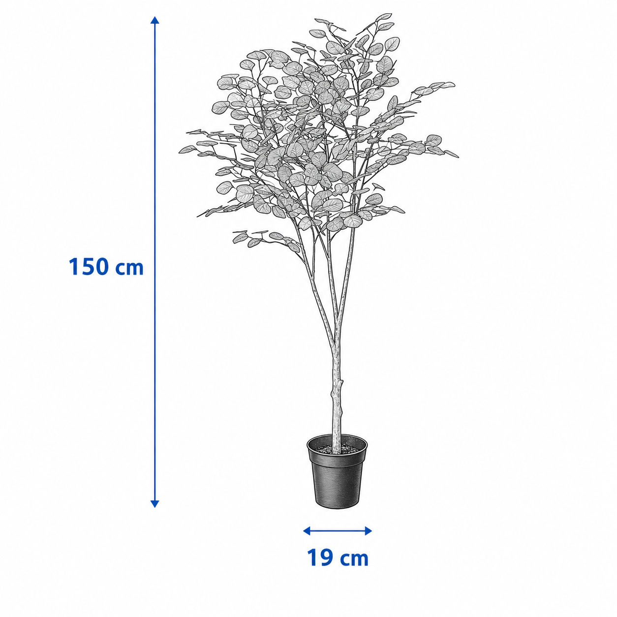 FEJVIK Artificial Eucalyptus Potted Plant - Image 5