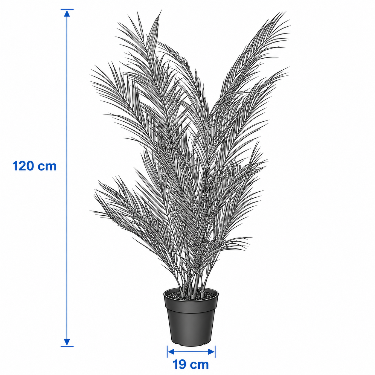 FEJVIK Artificial Areca Palm Plant - Image 3