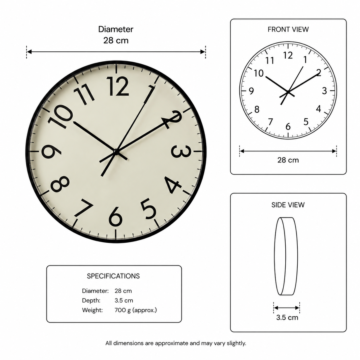 TALLVIK Round Wall Clock - Image 3
