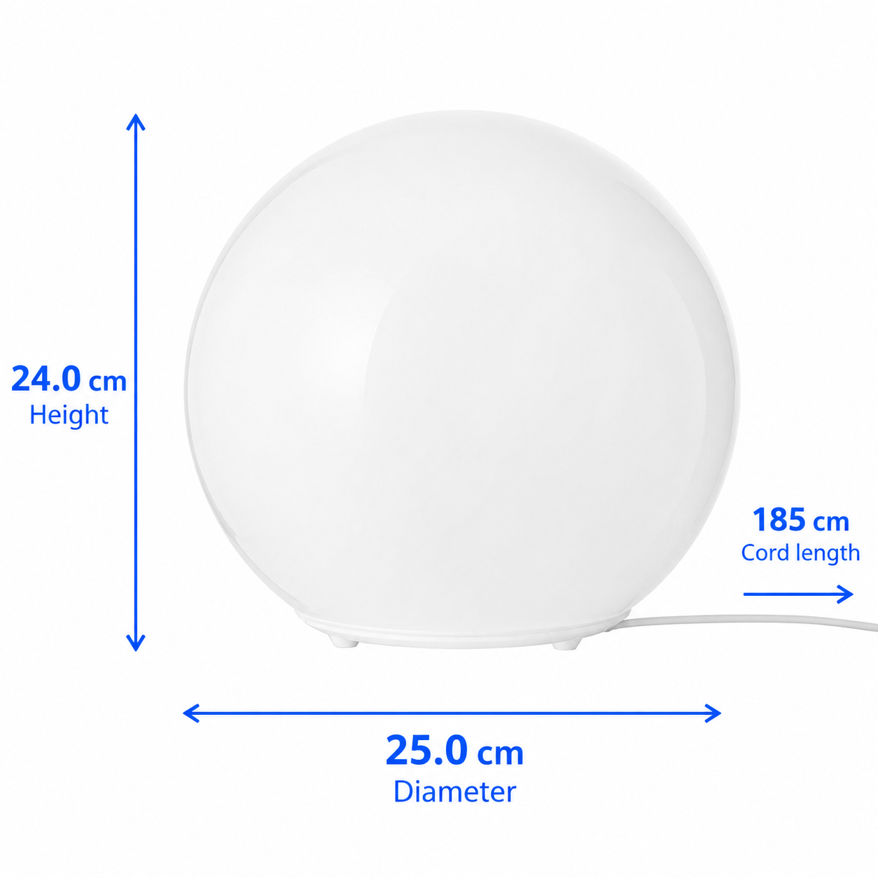 FARO Glass Globe Table Lamp - Image 6