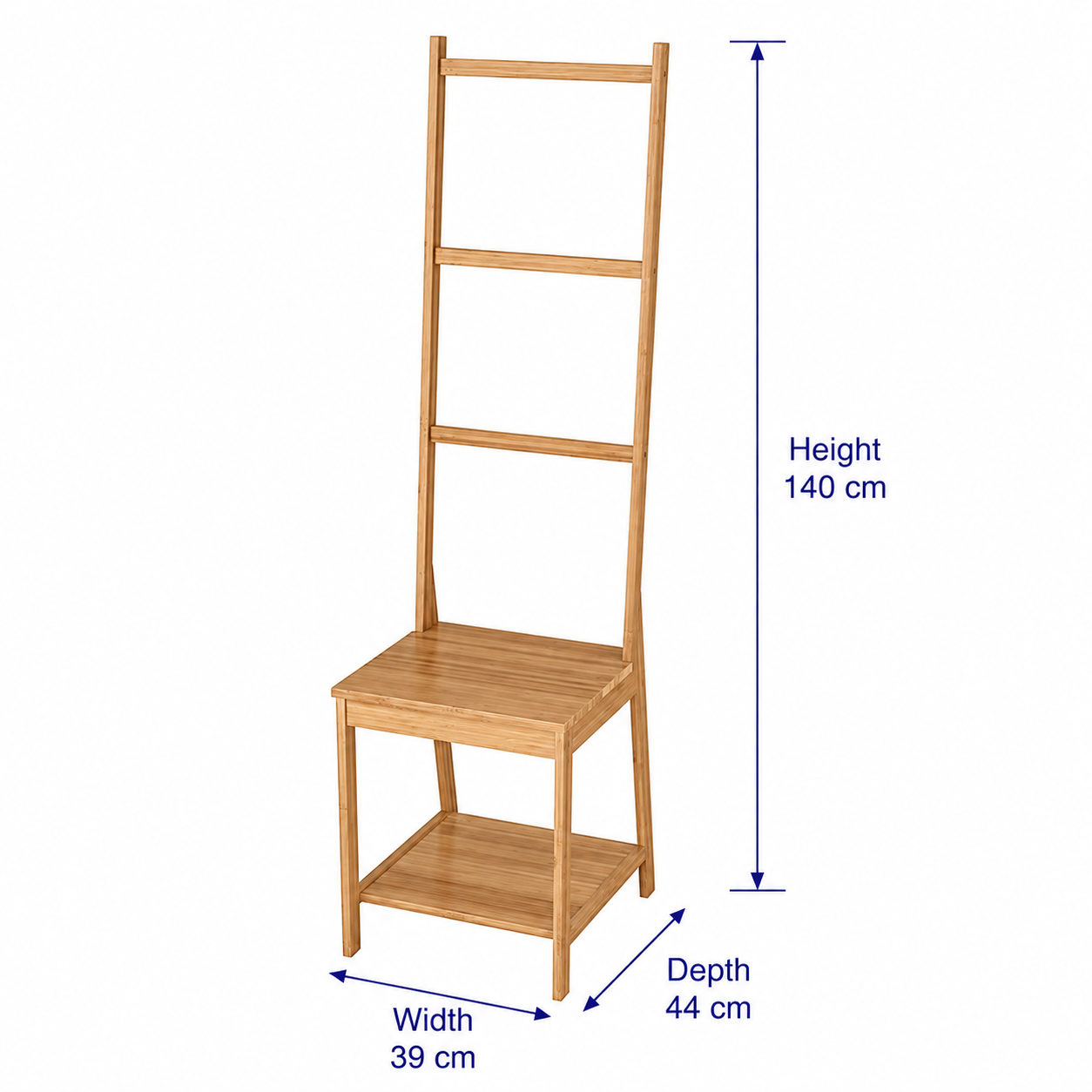 RAGVIK Bamboo Towel Rack Chair - Image 4