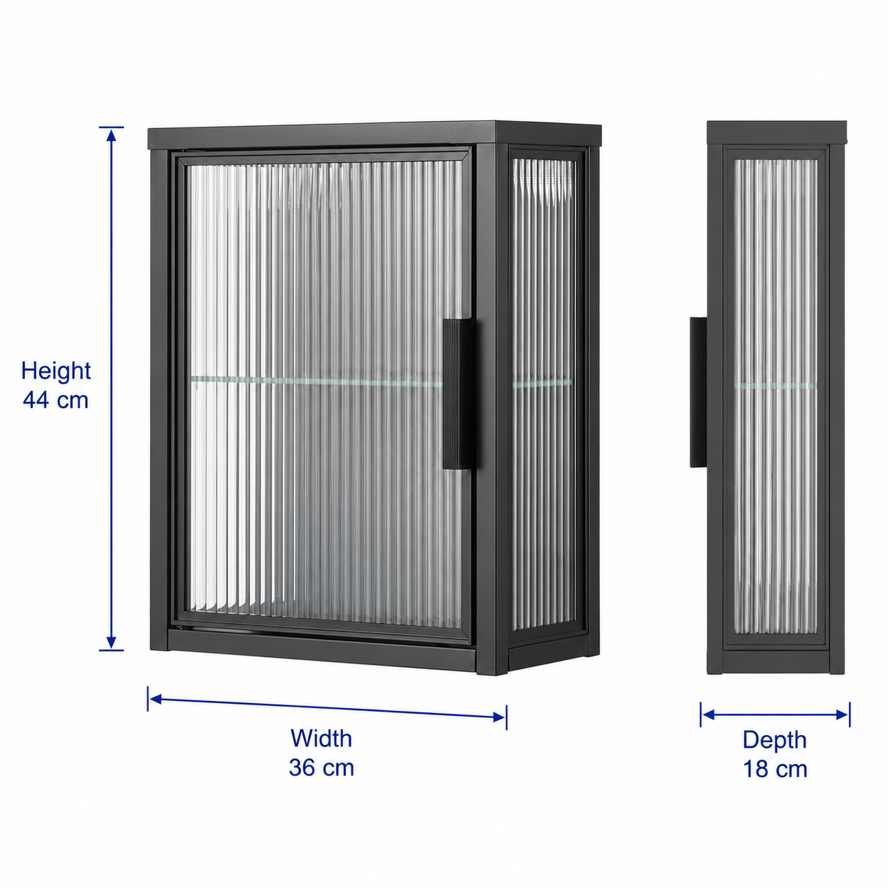 MOSSVIK Glass Door Wall Cabinet - Image 4
