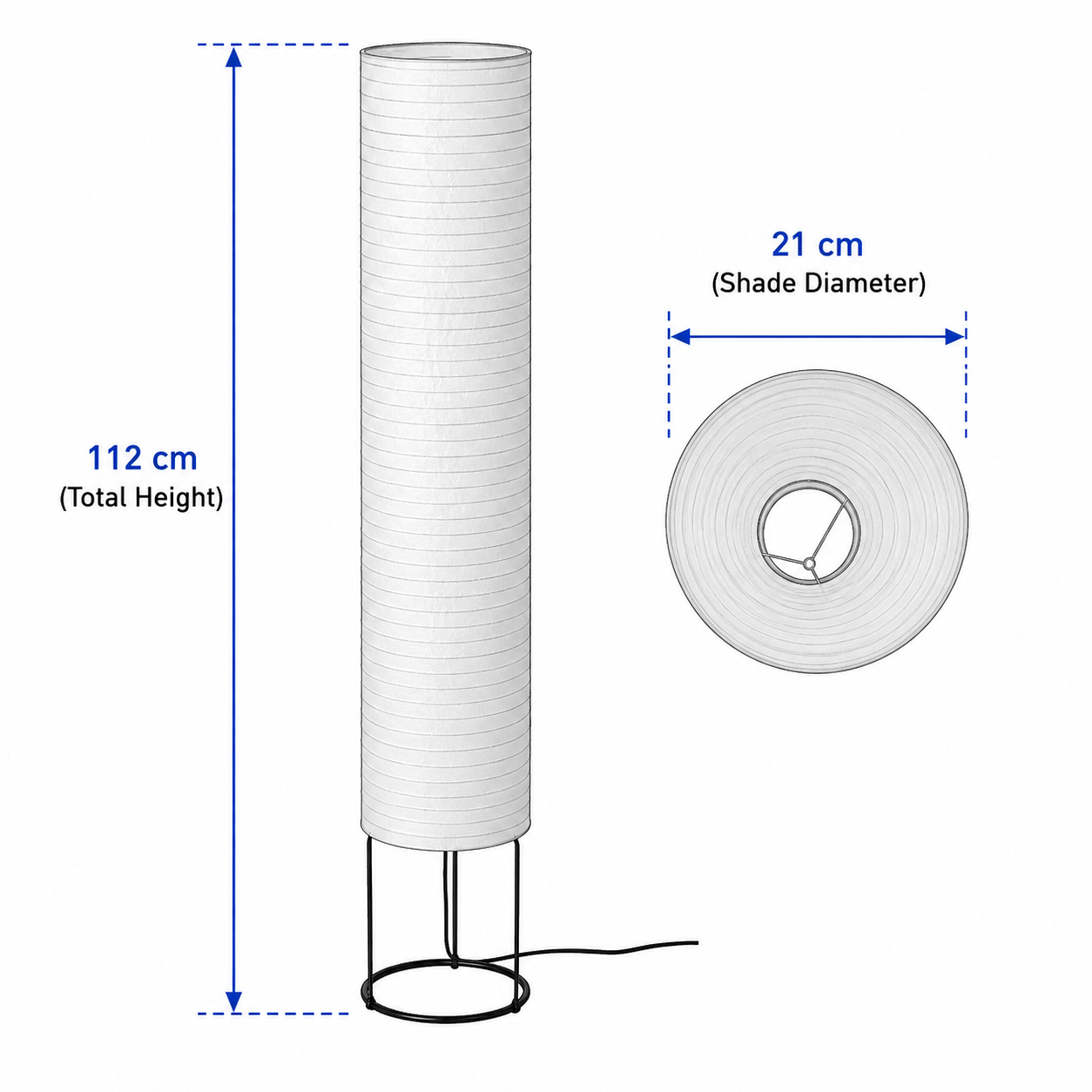 STRANDEN Tall Cylindrical Floor Lamp - Image 5