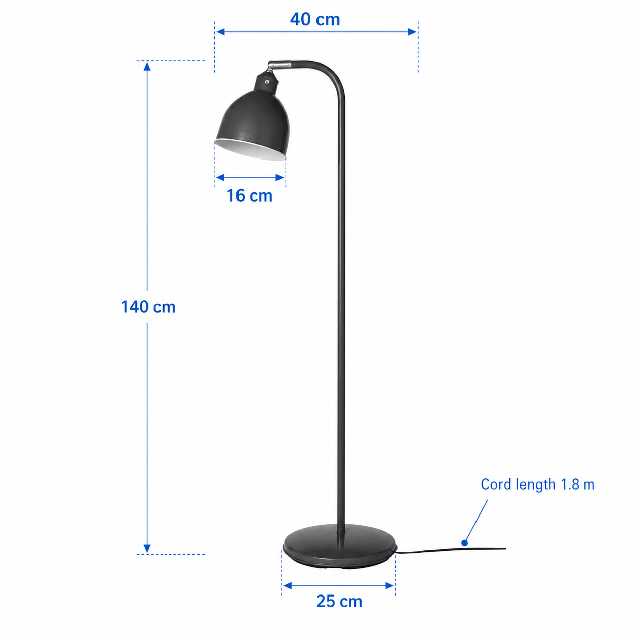 RODFLIKA Tall Swivel Floor Reading Lamp - Image 9