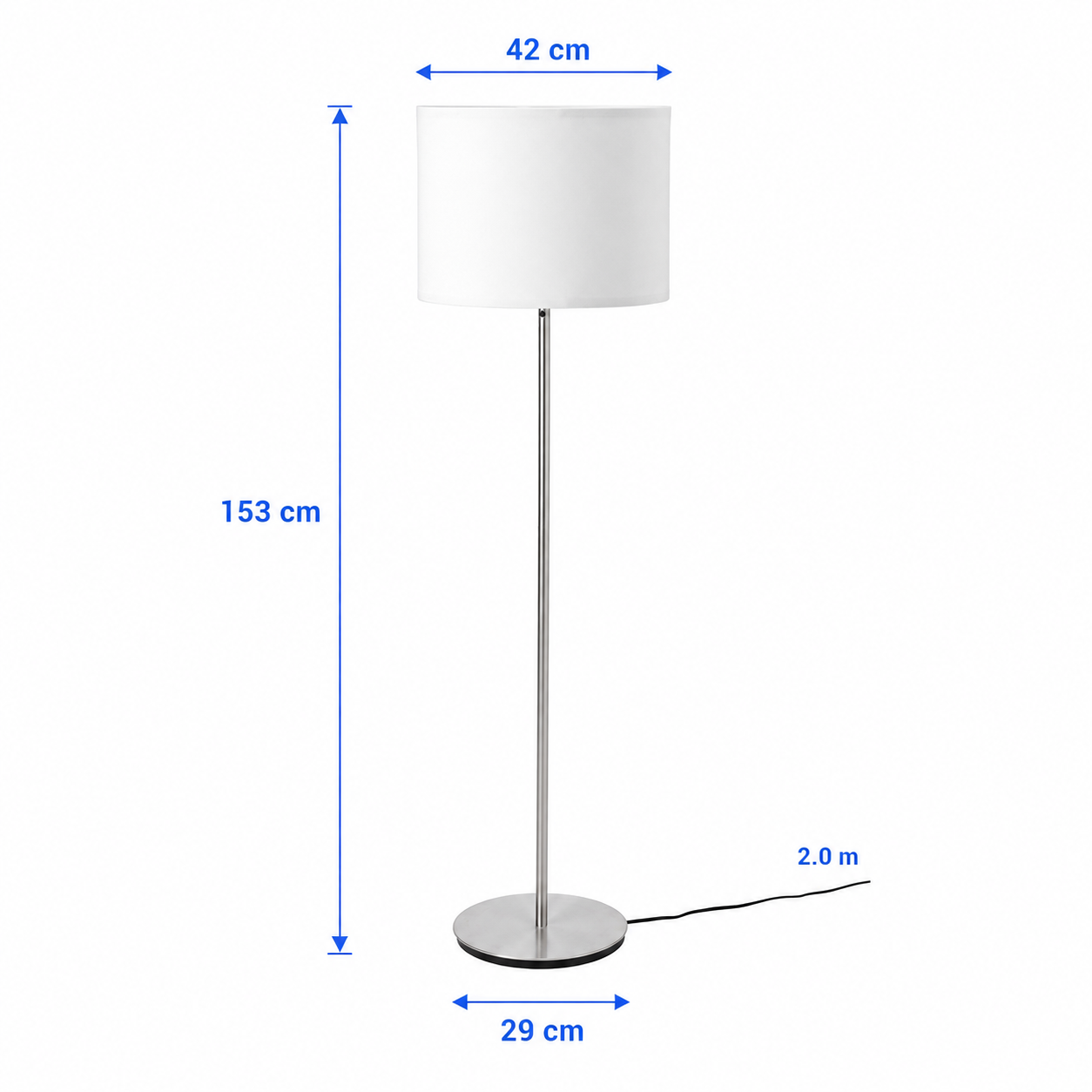 RINGSTAK/SKAFTEN Tall Cylindrical Brass Floor Lamp - Image 5