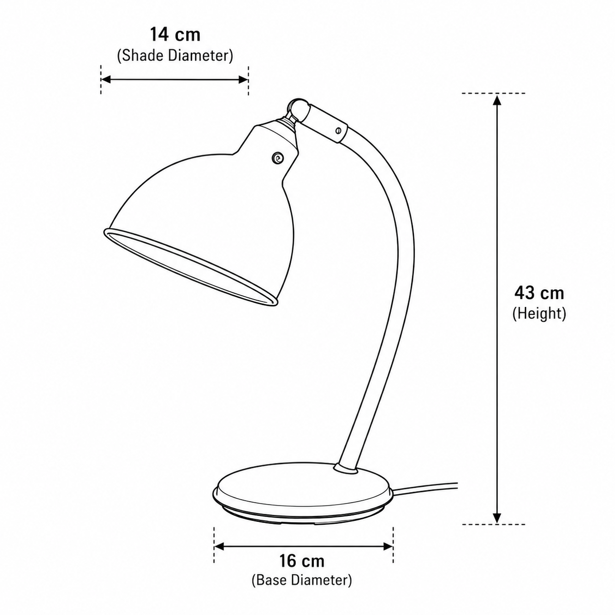 RODFLIKA Curved Study Desk Lamp - Image 7