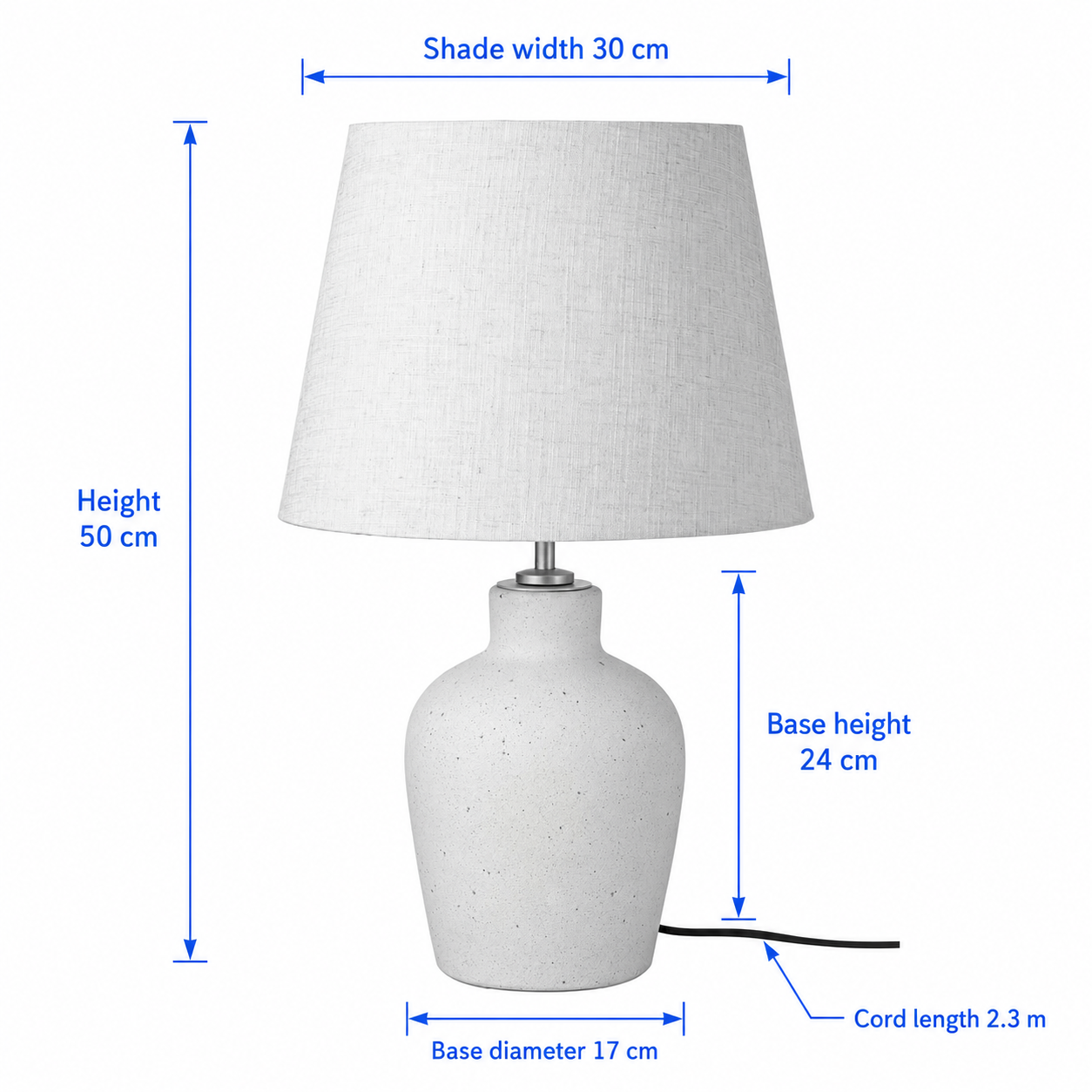 BLIDVIK Stoneware Table Lamp - Image 4